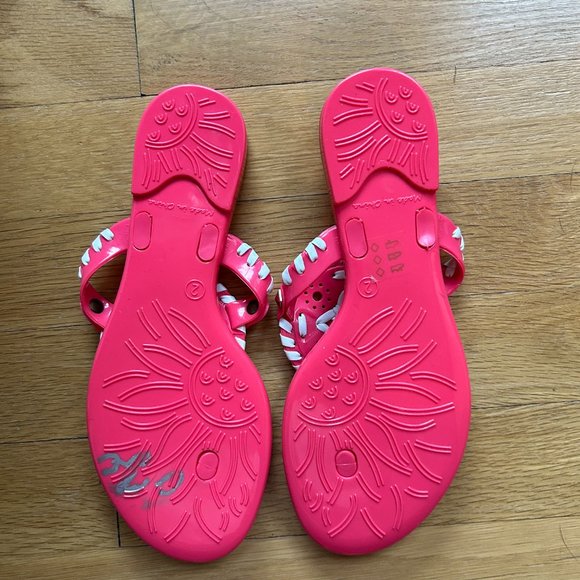 JACK ROGERS Miss Georgica Jelly Sandals Flip Flops ~ NEW! - Picture 3 of 3